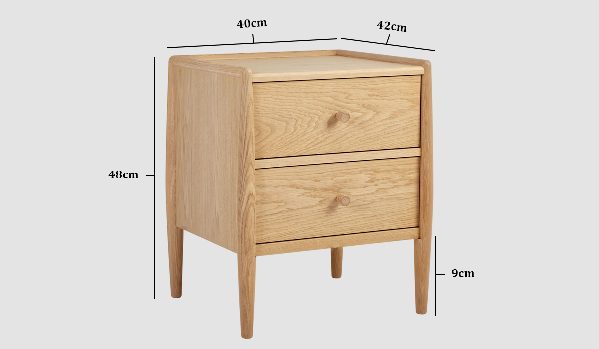 Standard Bedside Table Size